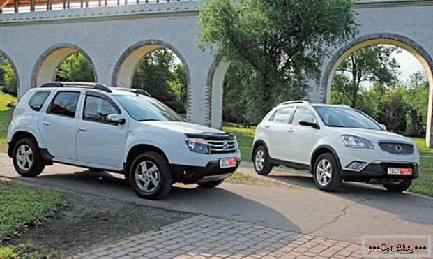 Renault Duster e SsangYong Actyon - два недорогих внедорожника
