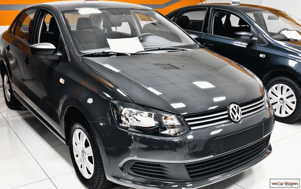 A aparência do carro Volkswagen Polo
