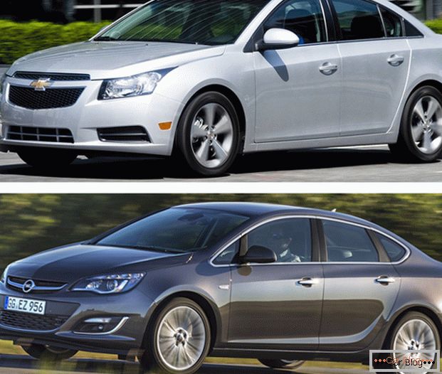 Carros Chevrolet Cruze ou Opel Astra são concorrentes de longa data no mercado automotivo