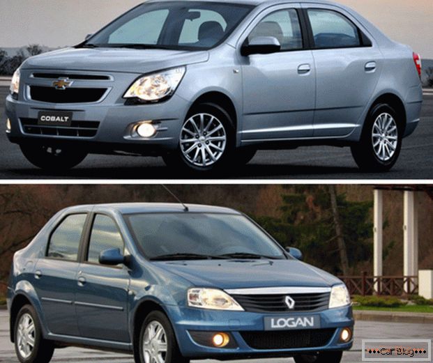 Comparando carros Renault Logan e Chevrolet Cobalt