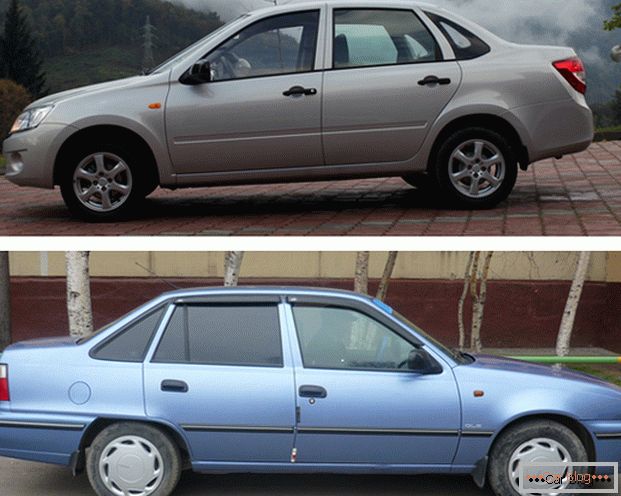 LADA Grant e Daewoo Nexia - бюджетные автомобили, пользующиеся популярностью на российском рынке