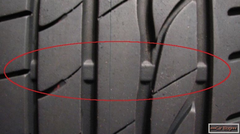 indicador de desgaste de pneu