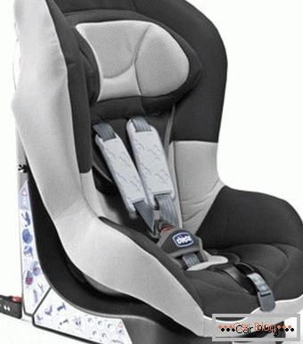 Assento de bebê no carro com sistema de fixação isofix