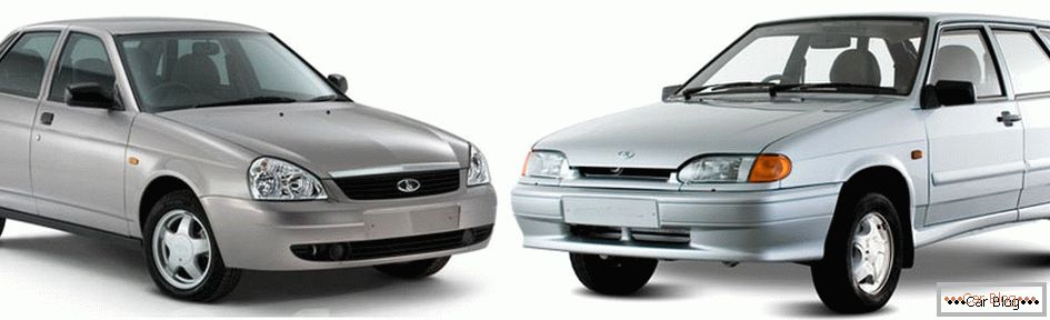 Comparação de carros: VAZ-2114 e Lada Priora