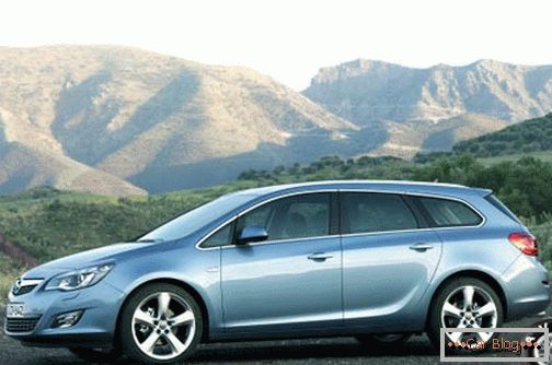 Especificações do vagão Opel Astra